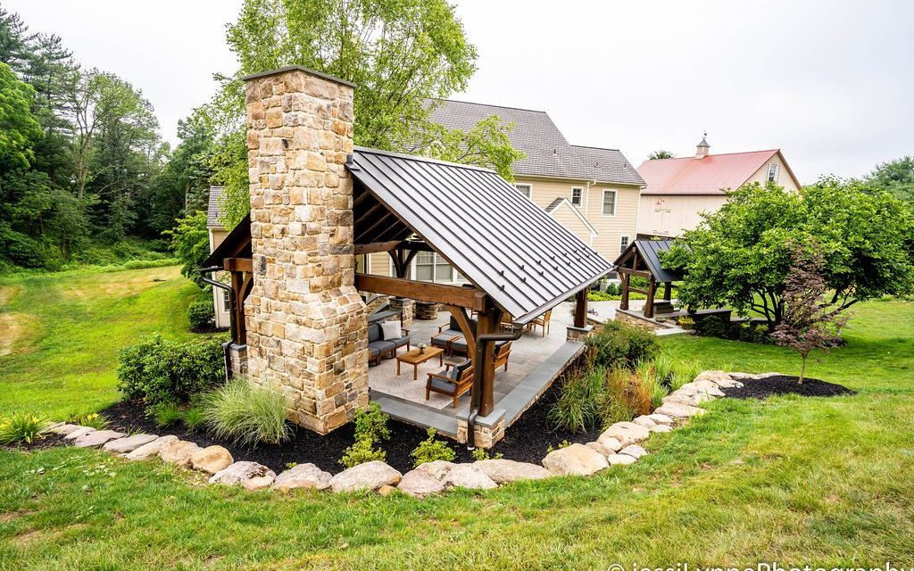 pavilion in backyard